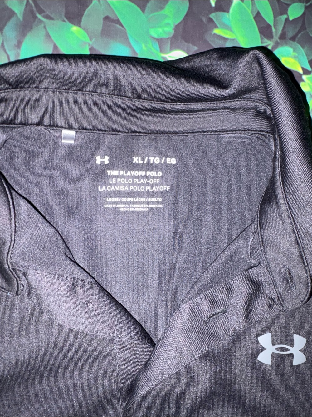 Under Armour Black Playoff Polo with Logo